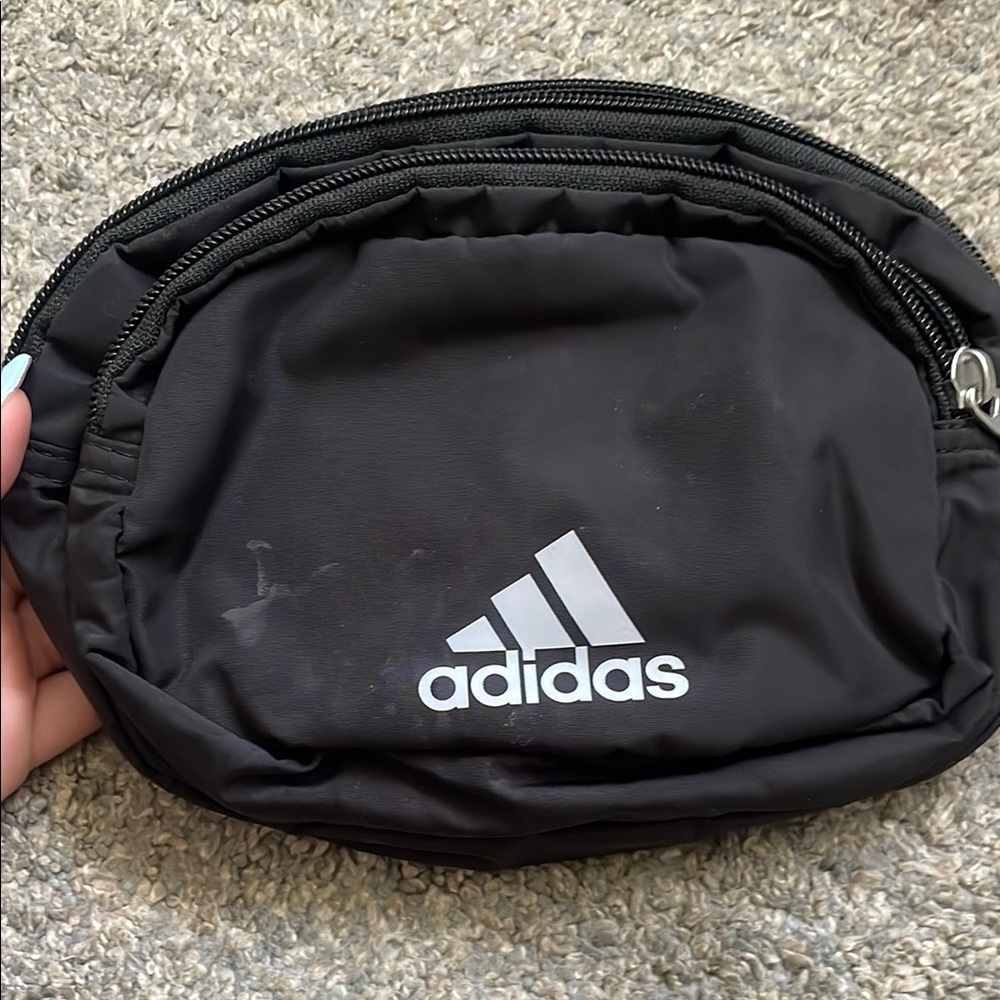 Adidas Black Belt Bag Sporty Compact Design